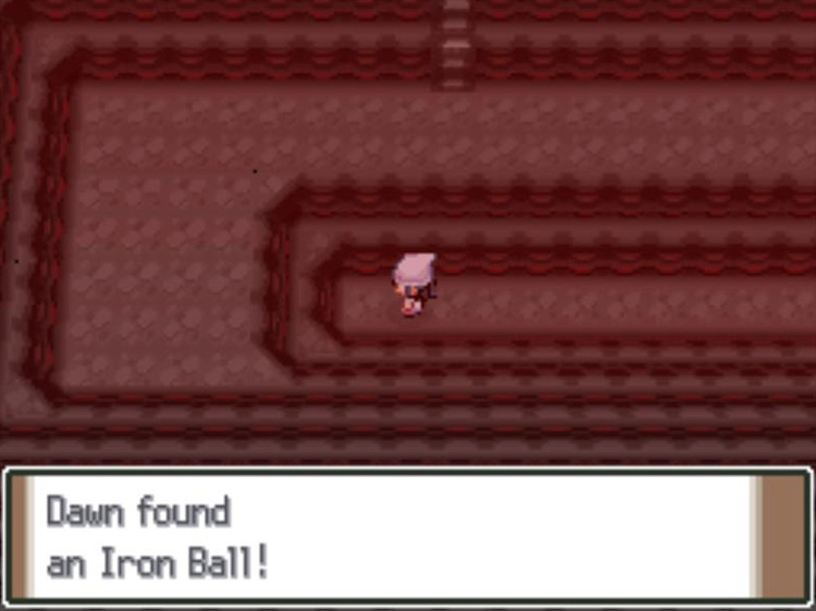 Obtaining the Iron Ball in Stark Mountain. / Pokémon Platinum