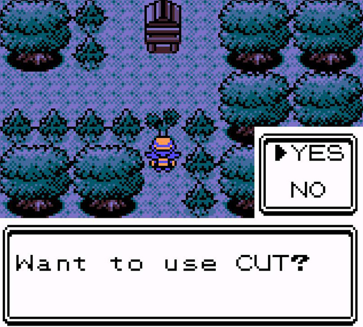 Using Cut in Ilex Forest / Pokémon Crystal