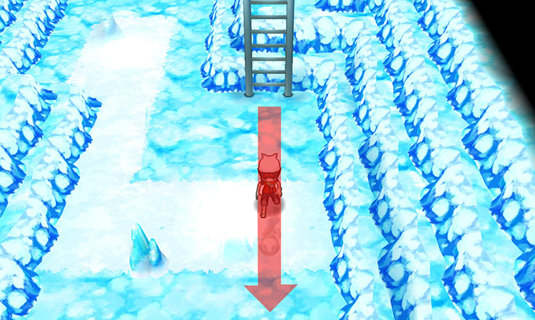 Sliding in the ice room. / Pokémon Omega Ruby and Alpha Sapphire
