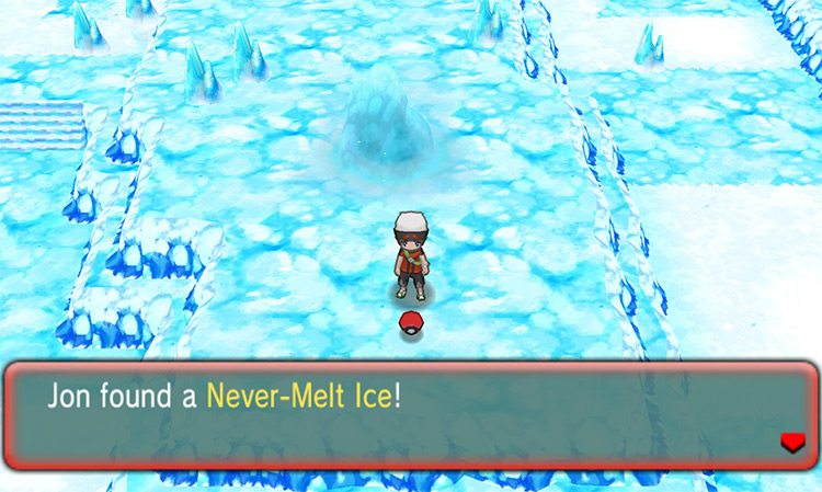 Obtaining the Never-Melt Ice. / Pokémon Omega Ruby and Alpha Sapphire