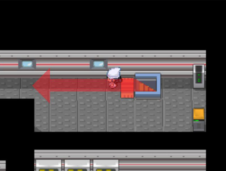 Moving westward from the staircase. / Pokémon Platinum