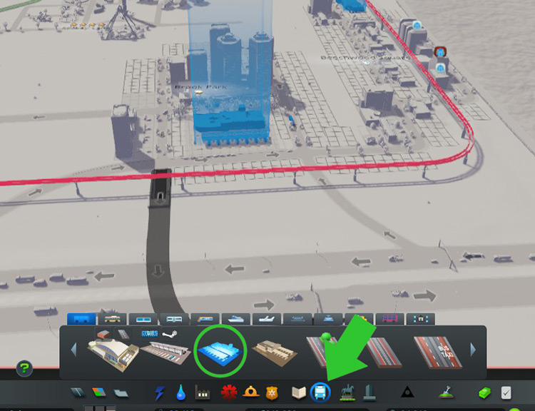 Building an Intercity Bus Depot will help tourists travel into your city / Cities: Skylines