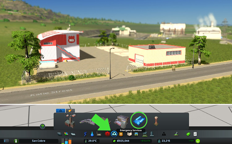 Building a fire helicopter depot / Cities: Skylines