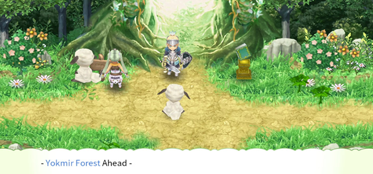 Entrance to Yokmir Forest in Rune Factory 4 Special