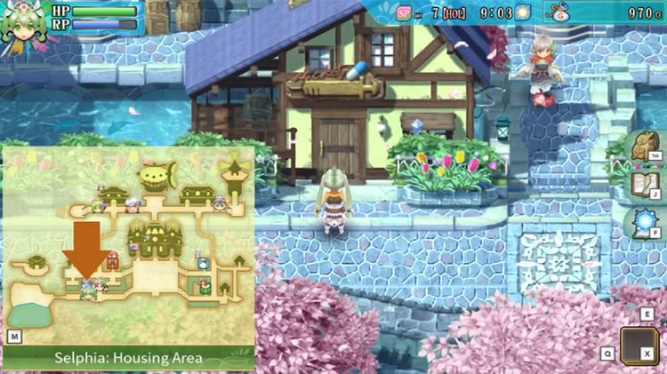 The entrance to the clinic / Rune Factory 4