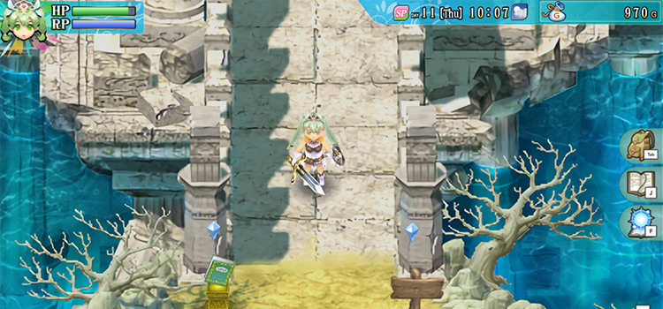 At the entrance to the Water Ruins in RF4 Special