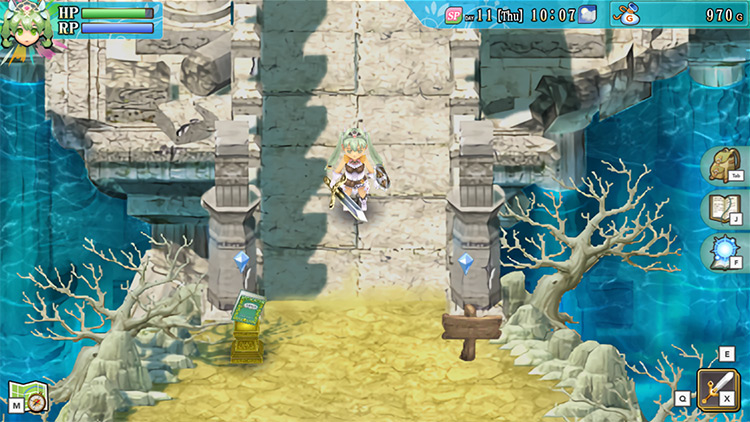The Water Ruins save point / Rune Factory 4
