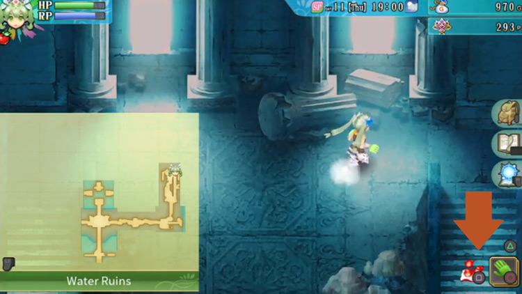 The Water Ruins going right / Rune Factory 4