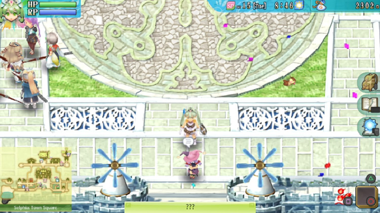 The ghost at Selphia: Town Square / Rune Factory 4