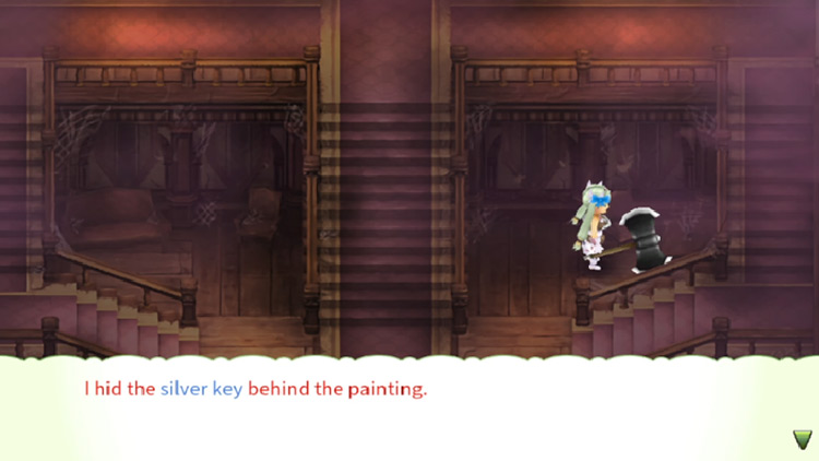 The location of the silver key is revealed in a diary / Rune Factory 4