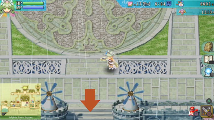 Selphia: Town Square exiting south / Rune Factory 4