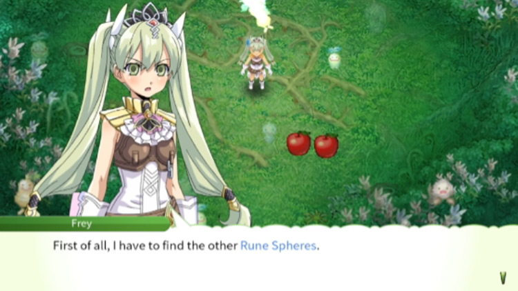 Frey resolves to find the other Rune Spheres / Rune Factory 4