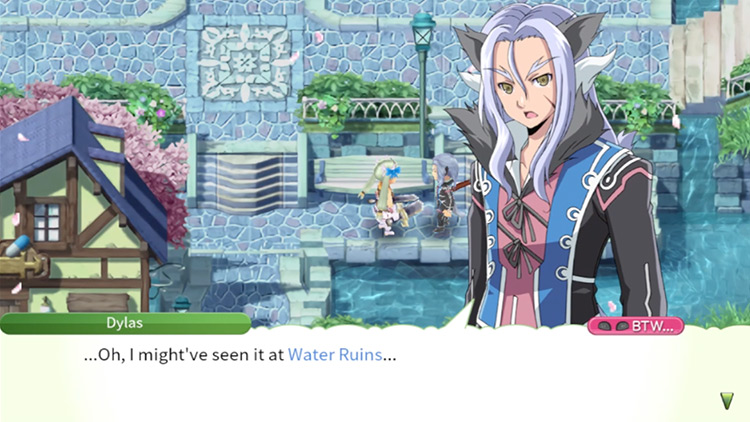 Dylas talking about the possible location of a Rune Sphere / Rune Factory 4