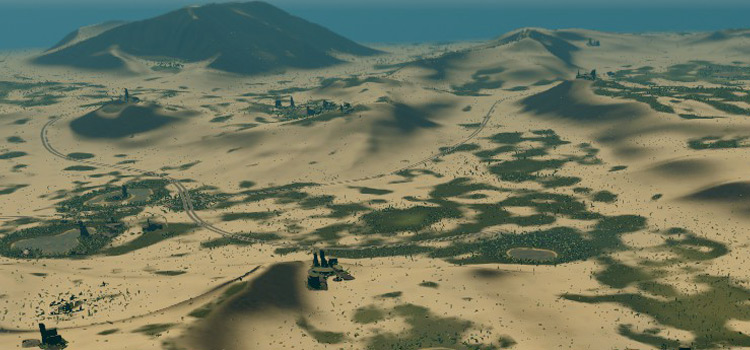 Desert Oasis Map in Cities: Skylines