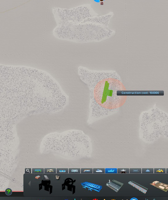 Even this smaller island east of Honu Island has enough space to fit an airport / Cities: Skylines