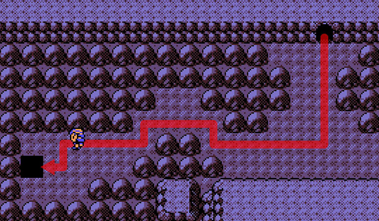 Route from Indigo Plateau to Victory Road 2F. / Pokémon Crystal