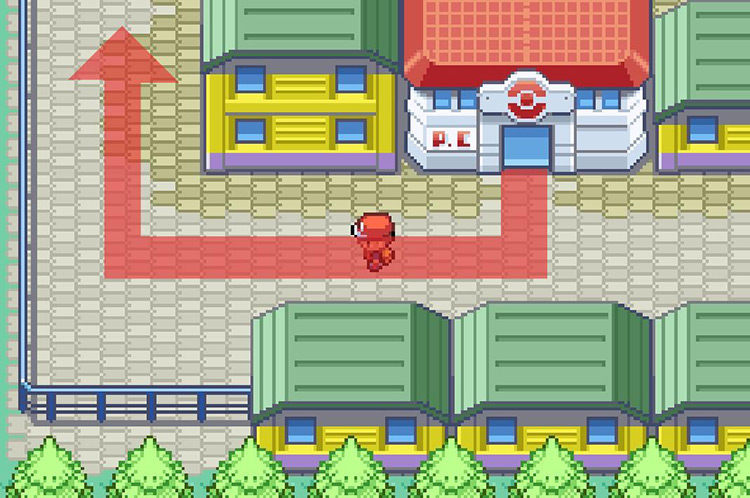 The Saffron City Pokémon Center. / Pokémon FireRed and LeafGreen