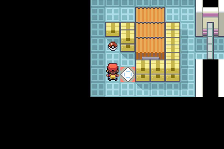 TM01 Focus Punch on the ground in Silph Co. Headquarters. / Pokémon FireRed and LeafGreen