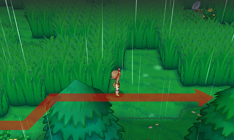 Rain starts pouring on Route 119 / Pokémon Omega Ruby and Alpha Sapphire
