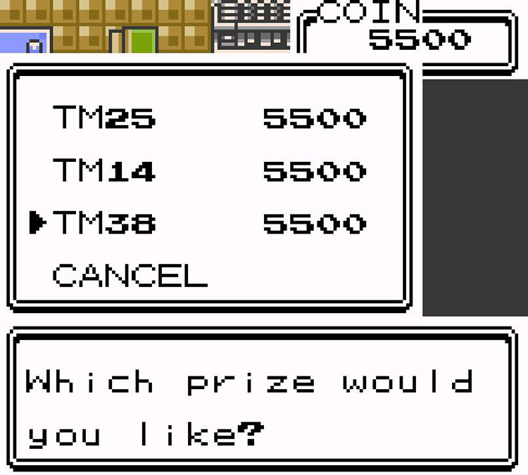 Exchanging TM38 for our hard-earned coins. / Pokémon Crystal