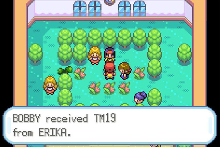 Getting TM19 Giga Drain from Erika. / Pokémon FireRed and LeafGreen