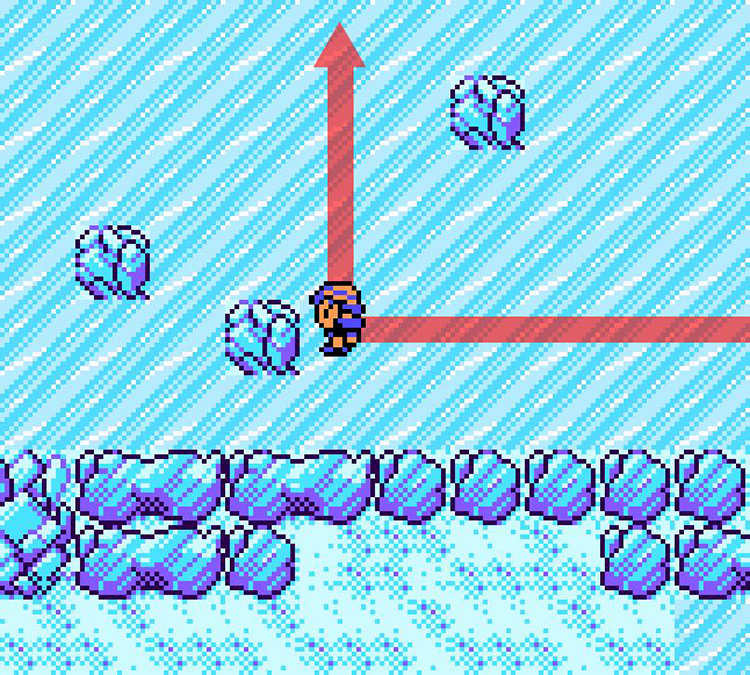 Ice floor puzzle #2. / Pokémon Crystal