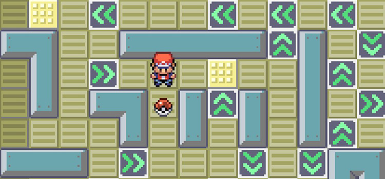 The Taunt TM in the Rocket Basement of the Celadon Game Corner (Pokémon FireRed)