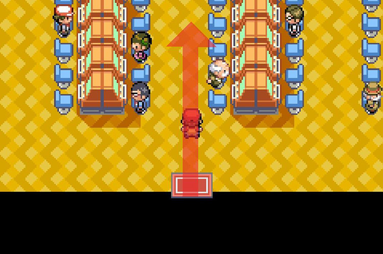Head north across the room. / Pokémon FireRed and LeafGreen
