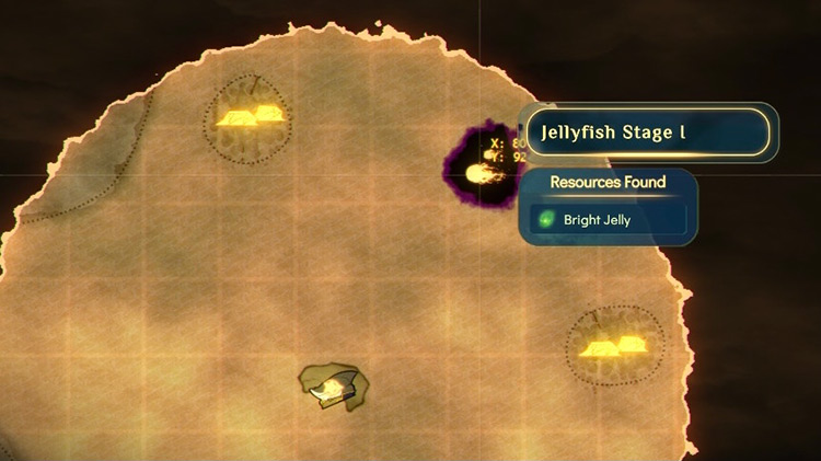 The location of the first Jellyfish event / Spiritfarer