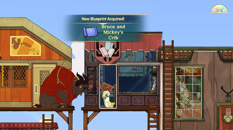 You will get the blueprints for Bruce & Mickey’s Crib right after finishing the last request / Spiritfarer