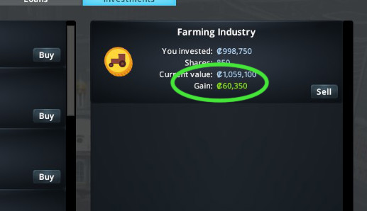 This lets you easily spot an opportunity for big profit, so you can pounce on it immediately / Cities: Skylines