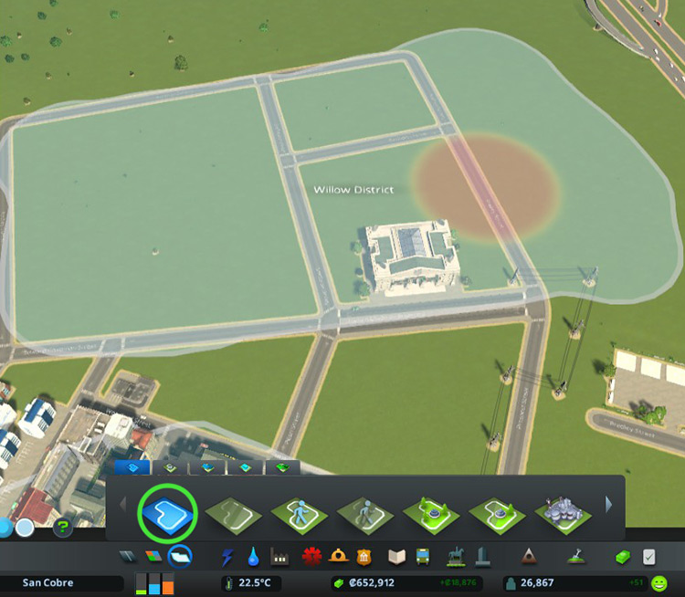 Paint a district / Cities: Skylines