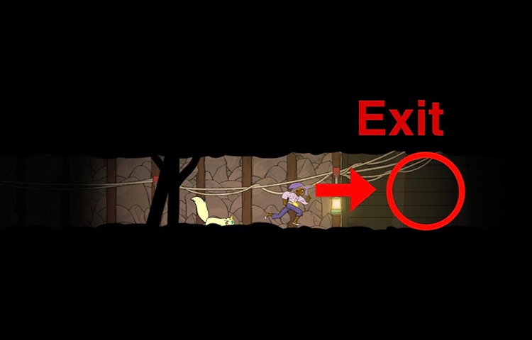 Head right to exit the mine. / Spiritfarer