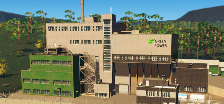 Ultimate Recycling Plant Building Monument in Cities: Skylines