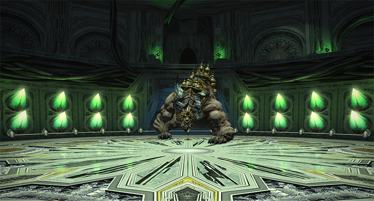 Ultima Beast, an imprisoned Allagan behemoth / FFXIV