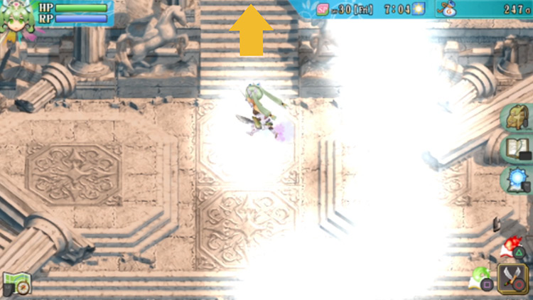 The area in Leon Karnak that looks like Water Ruins with the barrier dispelled / Rune Factory 4
