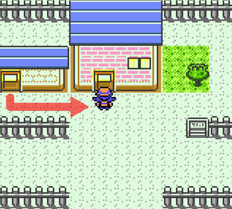 Going from the barn to the main house / Pokémon Crystal