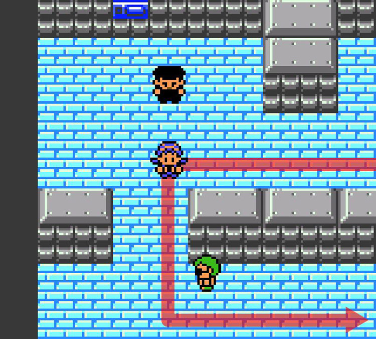 Crossing the first barrier. / Pokémon Crystal