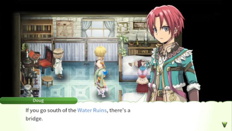 Doug points out the way to Sercerezo Hill / Rune Factory 4