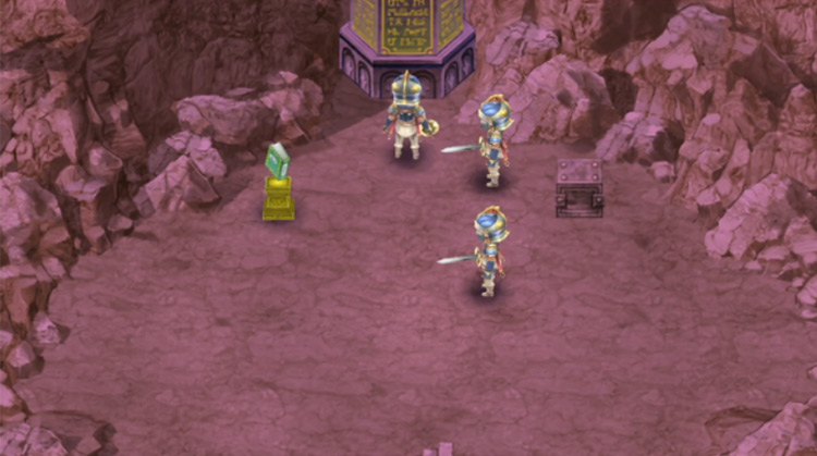 A short cutscene that plays out once you enter the lower floor of Idra Cave / Rune Factory 4