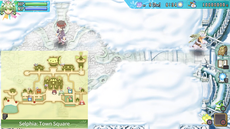 Going east from Selphia: Town Square / Rune Factory 4