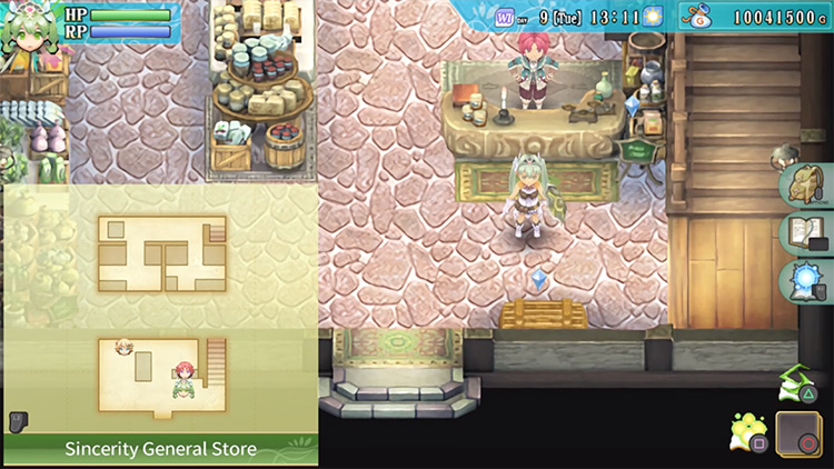 The Sincerity General Store map / Rune Factory 4
