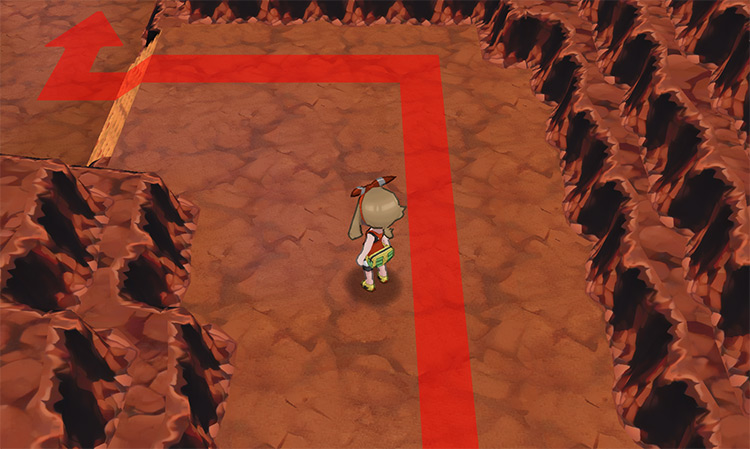 Inside Fiery Path going north / Pokémon Omega Ruby and Alpha Sapphire