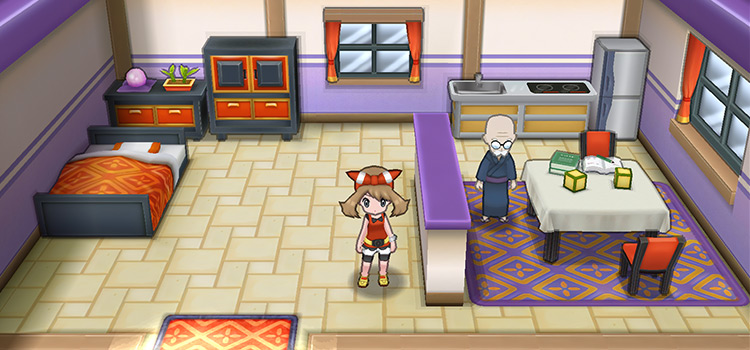 Standing in the Name Rater's House in Pokémon Alpha Sapphire