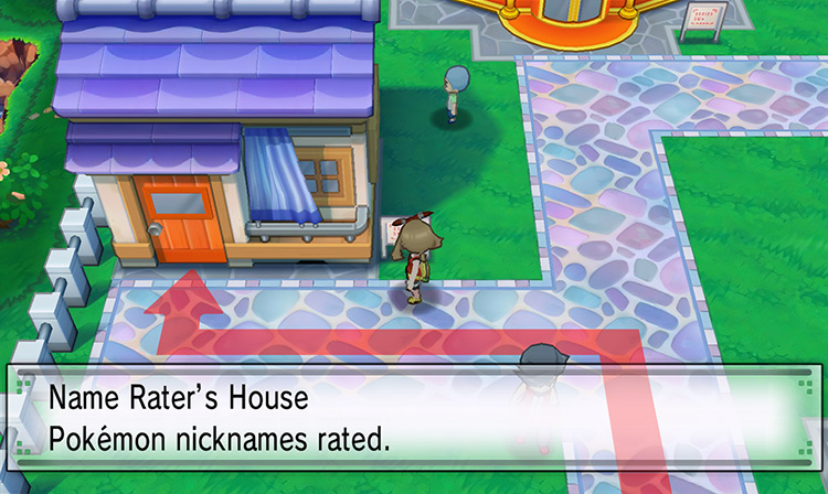 In front of the Name Rater’s House / Pokémon Omega Ruby and Alpha Sapphire