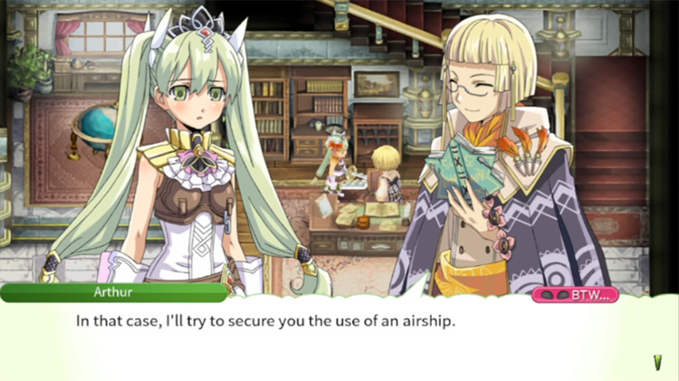Arthur allows you to use an airship to fly to Maya Road / Rune Factory 4