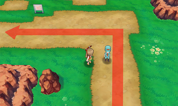 Route 111’s west exit / Pokémon Omega Ruby and Alpha Sapphire