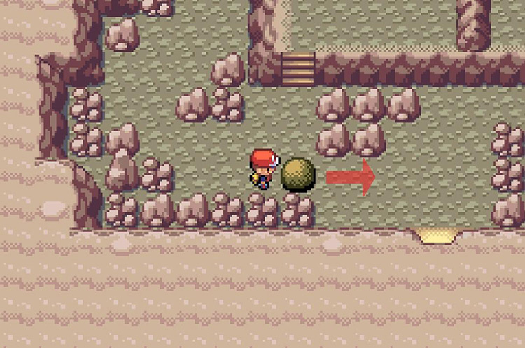 Move the boulder five times to the east / Pokémon FRLG
