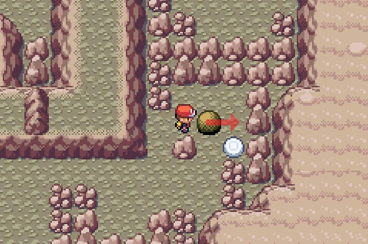 Push the boulder one time to the east / Pokémon FRLG