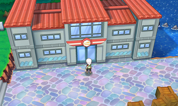 Outside the Slateport City Harbor. / Pokémon Omega Ruby and Alpha Sapphire
